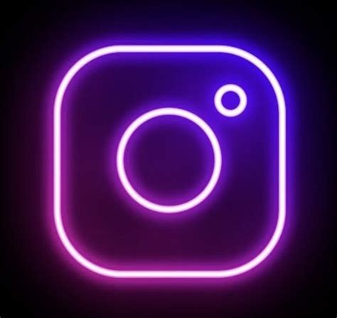 Neon purple Instagram icon in 2022 | Neon signs app icon, Galaxy phone ...