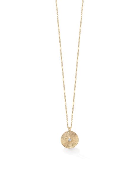 Kiklo pendant set with diamond in yellow gold Luxury Necklace, Gold Necklace, Pendant Necklace ...