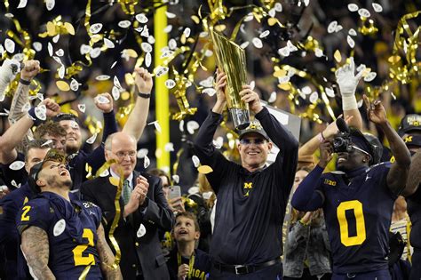 The Michigan Wolverines Win Their First National Championship Of The ...