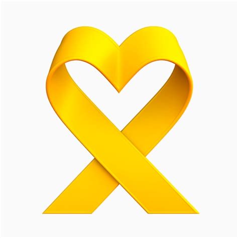 Premium AI Image | Yellow ribbon suicide prevention