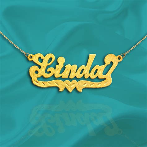 Name Necklace 24K Gold Plated Sterling Silver Name Necklace - Etsy