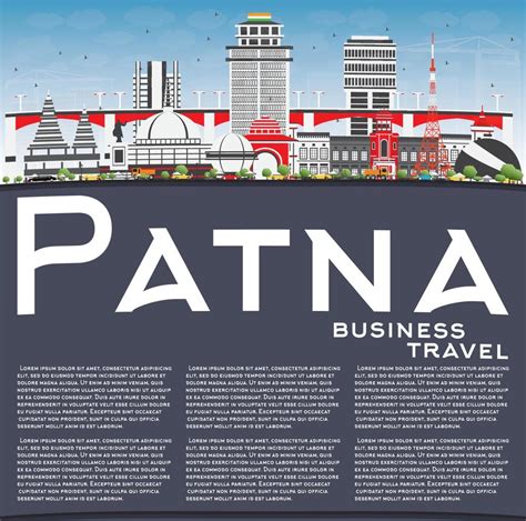 Patna Skyline with Gray Buildings, Blue Sky and Copy Space. 15333096 Vector Art at Vecteezy