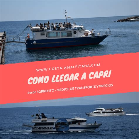 Cómo ir desde Sorrento a Capri - Tipos de transporte y precios - Costa Amalfitana - Italia