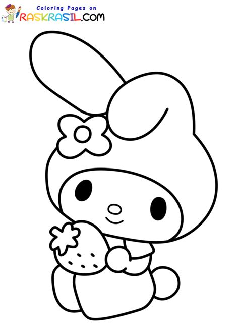 My Melody And Kuromi Coloring - Free Printable Templates