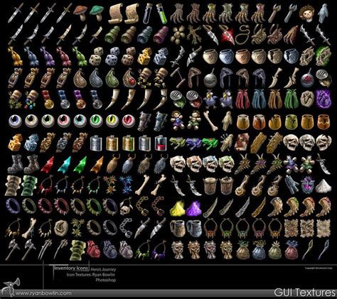 Inventory Icons by RynoZebz on deviantART | Game icon, Game concept art ...