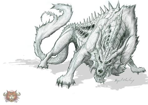 Pencil Draw: Nightmare-Beast | Beast creature, Pencil drawings, Fantasy creatures