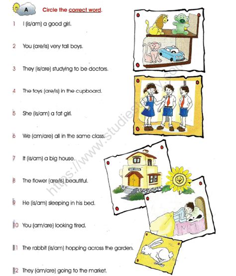 CBSE Class 1 English Correct Word Worksheet