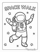 Free Space Coloring Pages PDF Printables sketch template