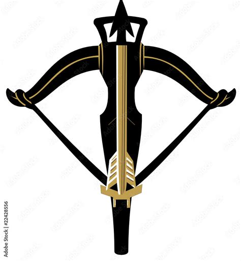 CROSSBOW BOW MIDDLE AGES arbalète moyen âge Web Art Design Stock Vector ...