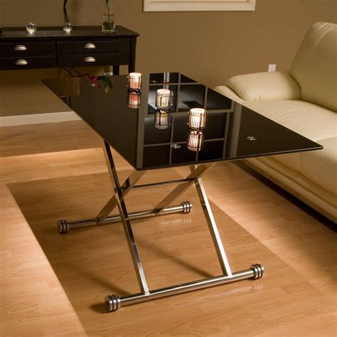 Adjustable Height Glass Coffee Table | www.hayneedle.com | Adjustable height coffee table ...