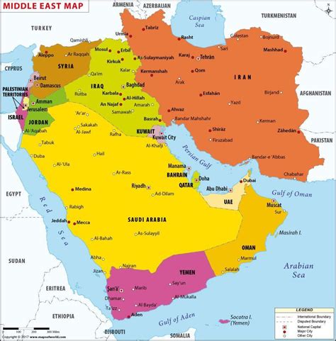 Middle East Map | Map of The Middle East Countries | Middle east map, Middle east, Middle east ...