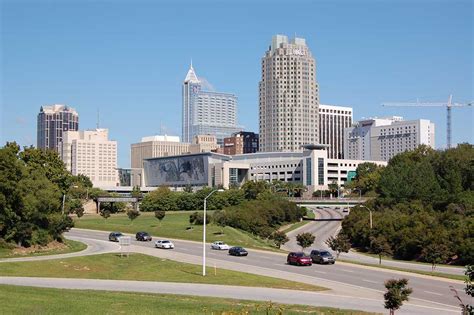 Google Map of the City of Raleigh, Capital of North Carolina, USA ...