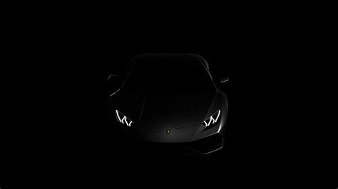 HD wallpaper: dark, lamborghini huracan, studio shot, black background ...