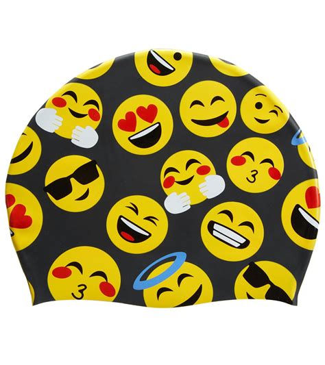 iSwim Emoji Silicone Swim Cap at SwimOutlet.com