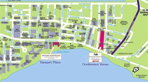 Waikiki Map Printable