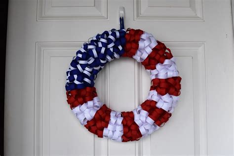 USA Wreath, Ribbon Wreath, Patriotic, Red White and Blue, Stars and ...