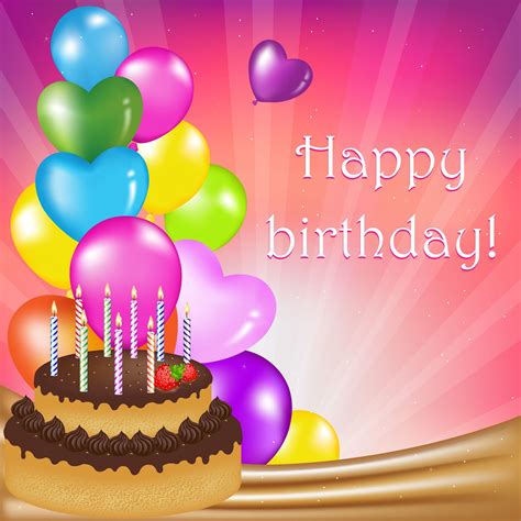 BANCO DE IMÁGENES GRATIS: Tarjeta de cumpleaños - Happy Birthday - Felicitaciones