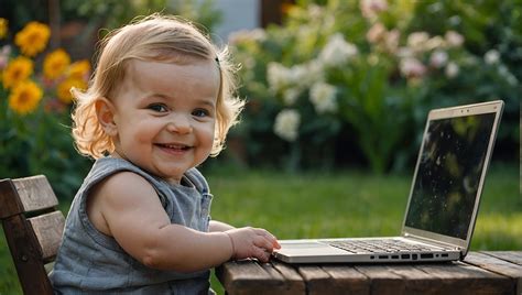 Download Ai Generated, Child, Laptop. Royalty-Free Stock Illustration Image - Pixabay