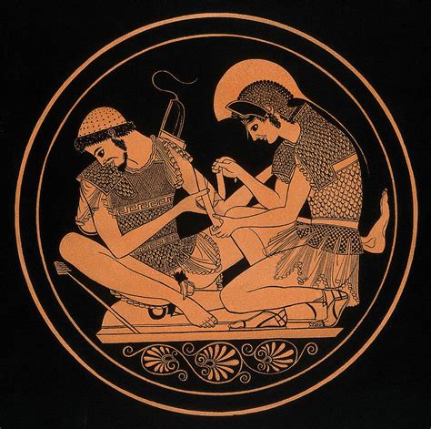 Trojan War, Achilles Tending Patroclus Photograph by Wellcome Images ...