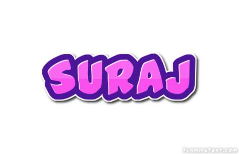 Suraj Logo | Free Name Design Tool from Flaming Text