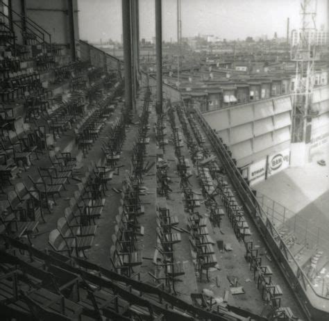 A semi-demolished Polo Grounds is shown in July 1964. It took a crew of ...