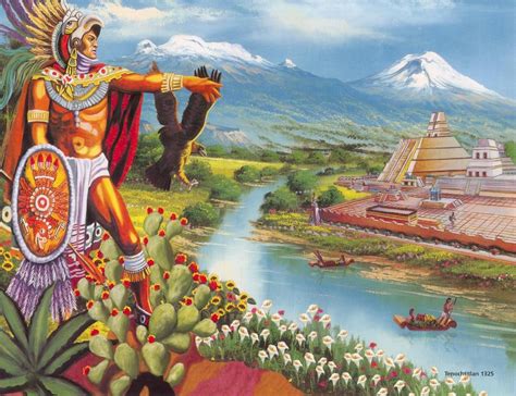 Tenochtitlán 1325 | Obras de arte mexicano, Arte popular mexicano, Arte chicano