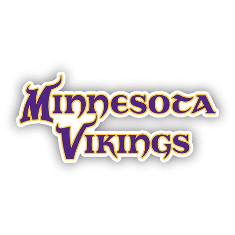 Minnesota Vikings – Purple and Yellow Lettering – Temporary Tattoo ...