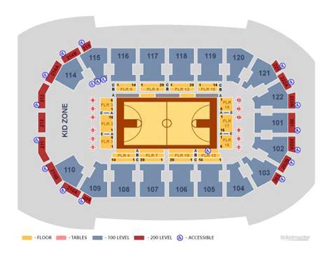 Seating Maps | H-E-B Center