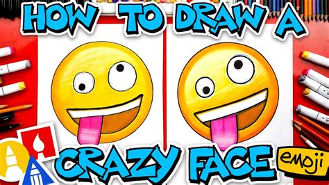 🤪 How To Draw The Crazy Face Emoji 🤪 - YouTube