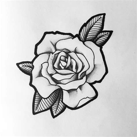 Rose Tattoo Drawing at PaintingValley.com | Explore collection of Rose Tattoo Drawing