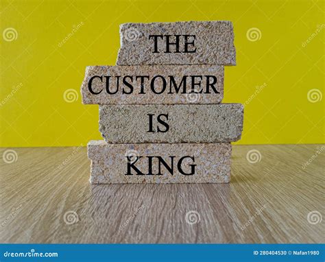 Customer is King Symbol. Brick Blocks with Words the Customer is King Stock Photo - Image of ...