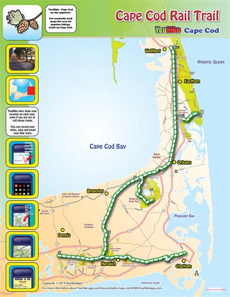 Predictor üveg Szivárog cape cod rail trail map Kulcs befejezett Előrelátás