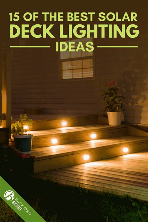 15 of The Best Solar Deck Lighting Ideas in 2020 | Deck lighting, Solar deck lights, Deck ...