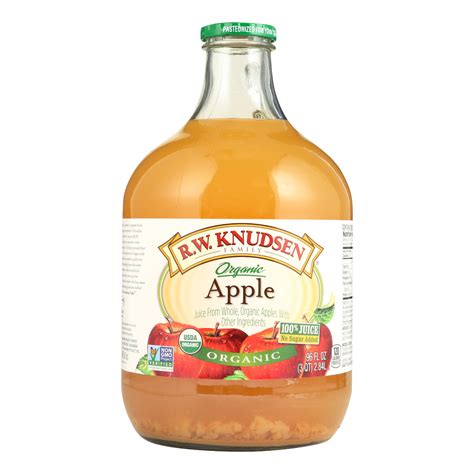 R.W. Knudsen Organic Juice - Apple - Case of 6 - 96 Fl oz. - Walmart.com