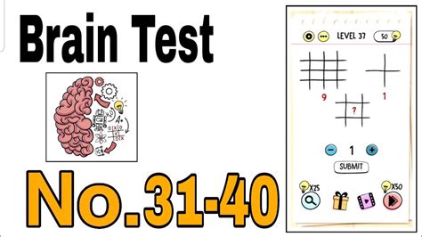 Brain Test Level 31 - 40 Walkthrough Solution / The Games - YouTube