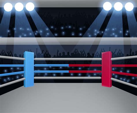 Download Boxing Ring Cartoon Background | Wallpapers.com