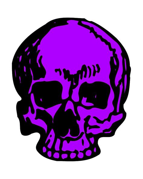 Purple Pirate Skull, Super-Smooth Super-Sharp 9000px x 11250px PNG ...