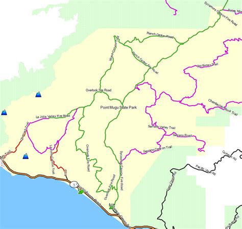 Point Mugu SP - California Trail Map