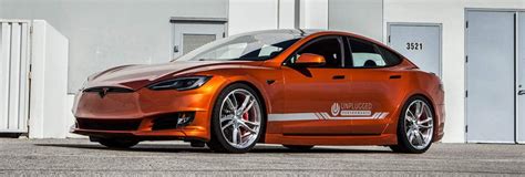 Unplugged Performance Orange Tesla Model S P85+ Demo Car - Unplugged ...