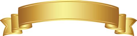 gold ribbon banner 22583343 PNG