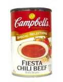 campbell's fiesta chili beef soup