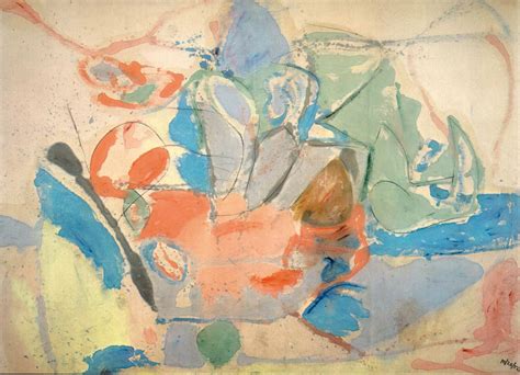 Mountains and Sea (1952) by Helen Frankenthaler. As reproduced in Art ...