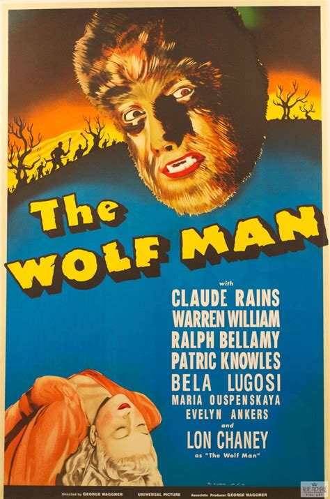 The Wolfman | Rue Royale Fine Art | Classic monster movies, Horror movie posters, Classic horror ...