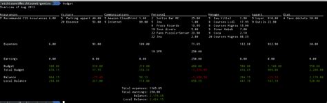 budgetwarrior 0.1.0 - command-line personal budgeting tool | Blog blog("Baptiste Wicht");