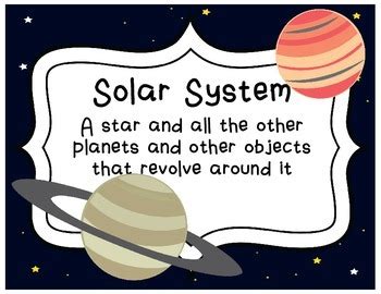 Solar System Vocabulary Posters by Amber Dixon | TpT