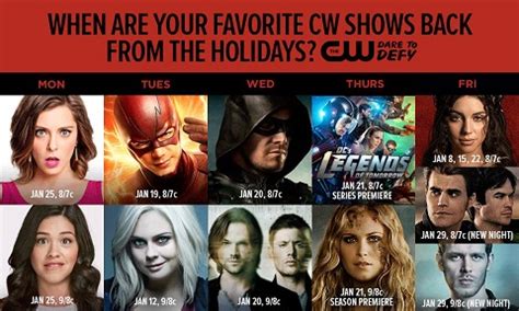 Breaking News - The CW Shows Return from Holidays with Original Episodes | TheFutonCritic.com