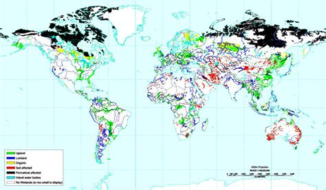 Global wetland distribution map by the USDA (2003) based on the ...