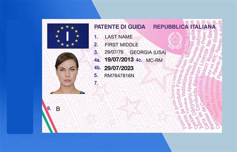 Italy Drivers License PSD Template – Download Photoshop File