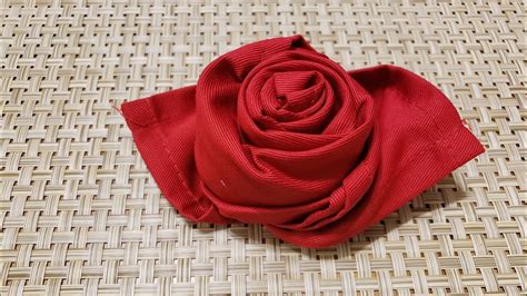 Napkin Folding-Rose - YouTube