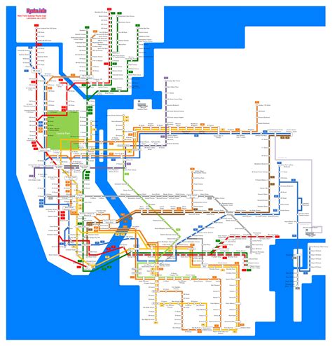 New York Subway Route Map